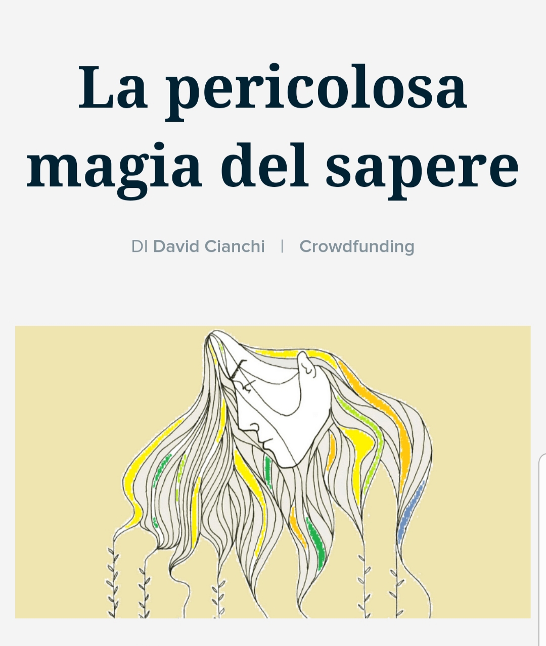 La Pericolosa Magia del Sapere bookabook