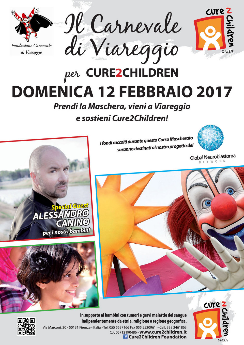 Il Carnevale di Viareggio per Cure2Children