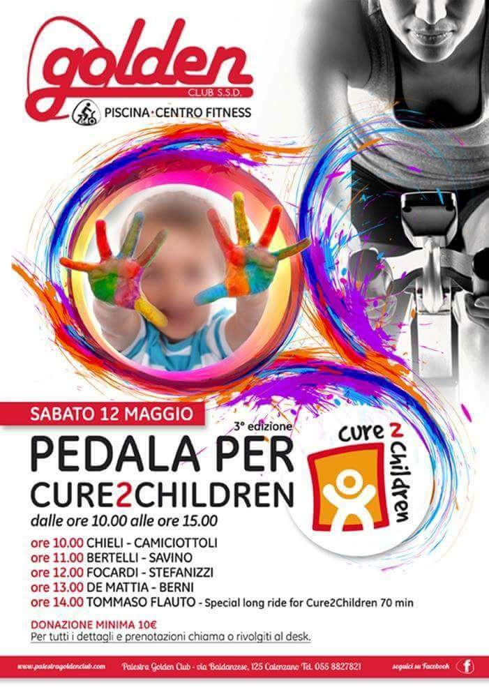 Pedala per Cure2Children Palestra Golden Club Calenzano